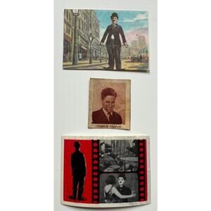 3 Rare Spanish Charlie Chaplin Cards Charles Chaplin Cards, Gold Rush, The Kid